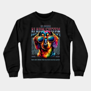 Bark Alert Dachshund Dog Crewneck Sweatshirt